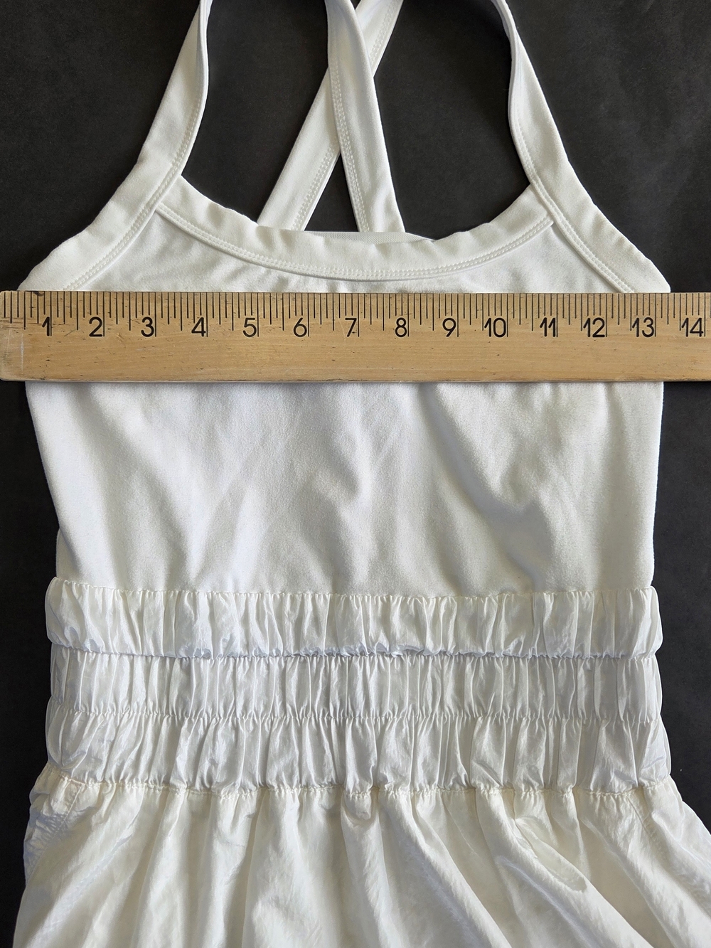 FP Movement by Free People White Smocked Waist Romper - Picture 5 of 8